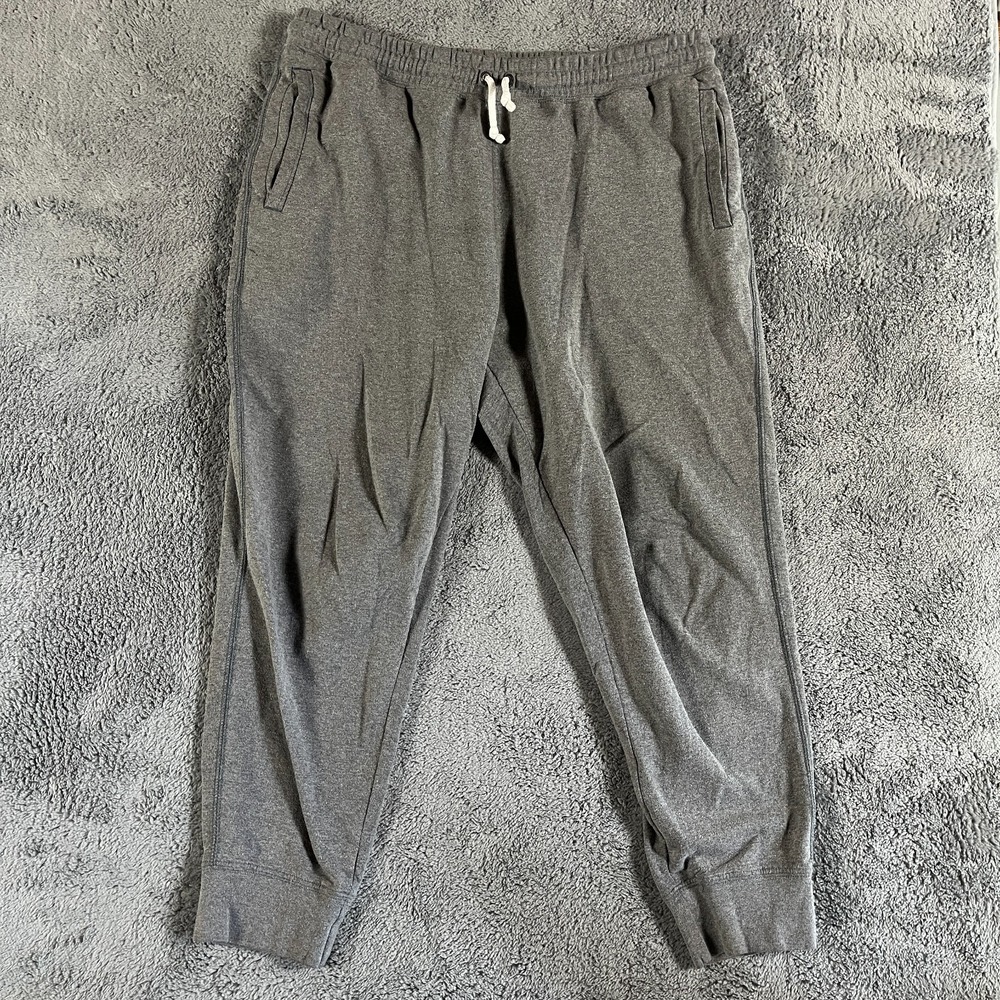 The North Face Sweatpants Mens XL Gray Fleece Lined Pleated Stretch Tapered Leg